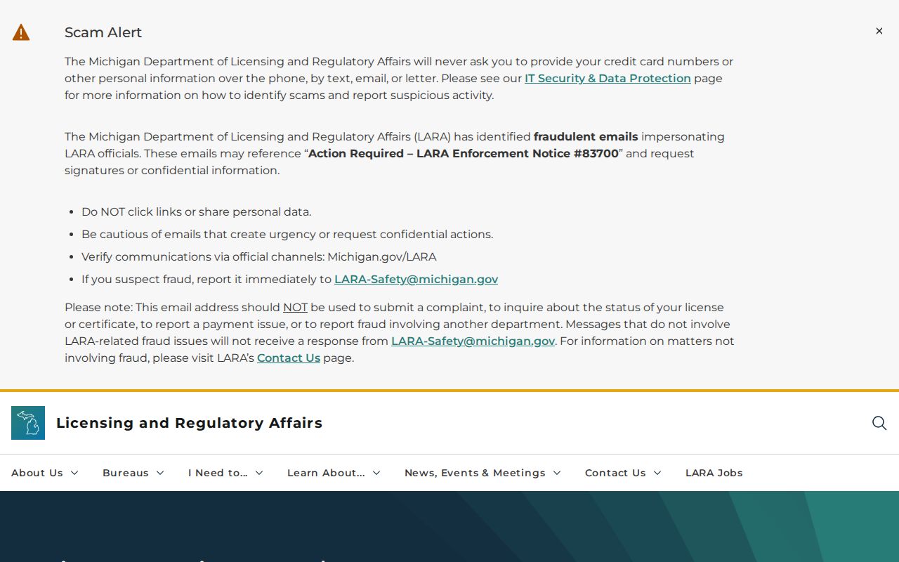 Macomb County residents directory Michigan LARA professional license route