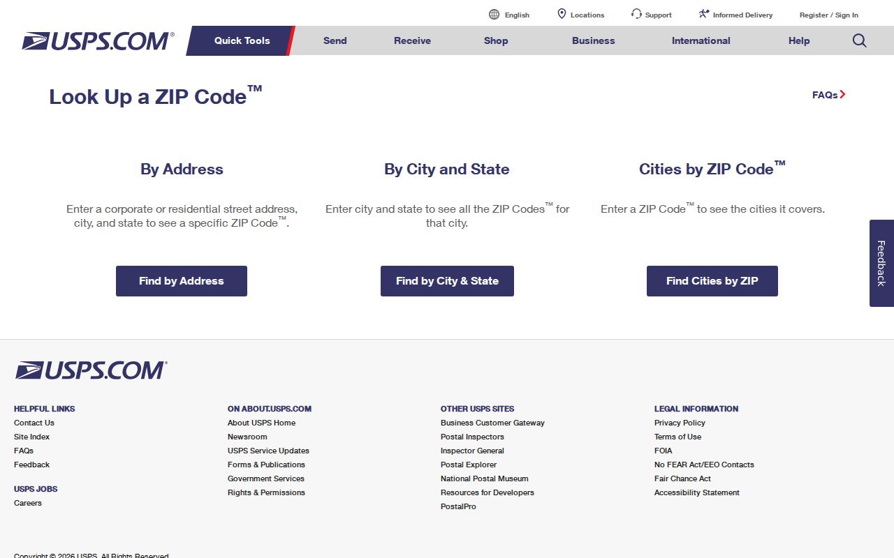 Macomb County ZIP code directory source showing USPS address and ZIP verification